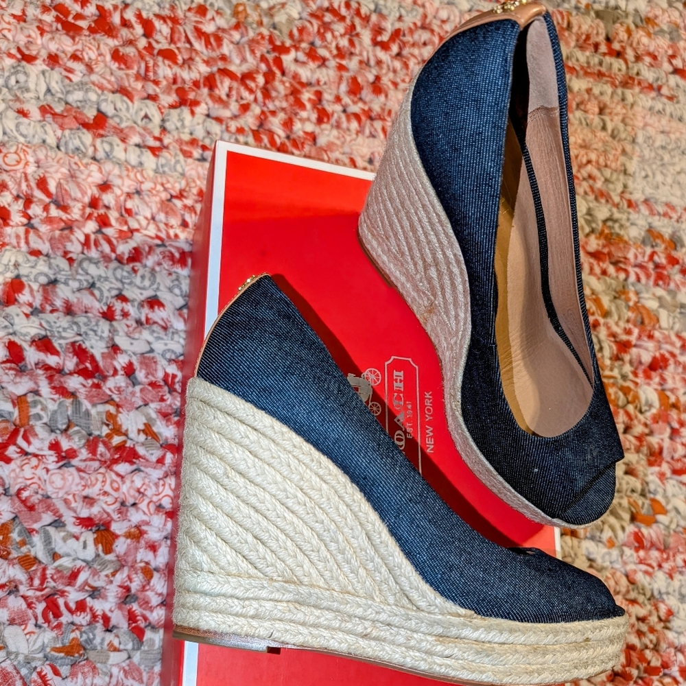 'Milan Denim' Wedge Espadrilles